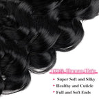 Body Wave Seamless Clip In Hair Extensions Real Human Hair Clip Ins 100% Unprocessed Human Hair Extensions 8pcs with 18Clips Per Set 120g(20inch,Natural Black)