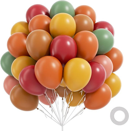 60pcs Fall Balloons, Thanksgiving Balloons 12inch by Vicduotex