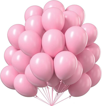 PartyWoo Baby Pink Balloons 50pcs Pastel Light Pale Pink Color | 12 Inch by PartyWoo