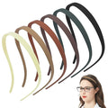 6 Pack No Pressure Headbands for Glasses Wearers - Flexible Non-Slip Hairbands, Matte Plastic with Teeth, for Women & Girls, Comfortable No Pressure, Ideal for Daily Use, Makeup & More
