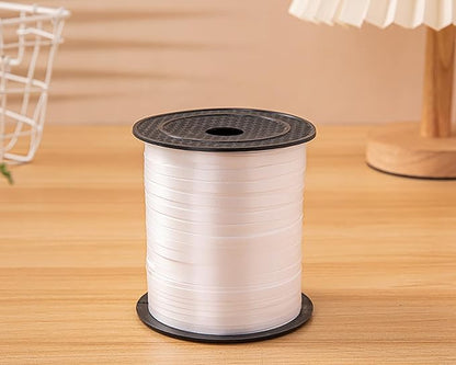 ZOOYOO 500 Yards White Crimped Curling Ribbon Balloon String Roll Balloon - Image 4