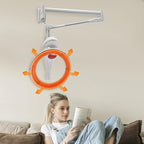 Hair Treatment Machine, 950W Wall Mount Orbiting Rotating Hair Processor for Salon Spa Family, Time Adjustable, White(Style 8)