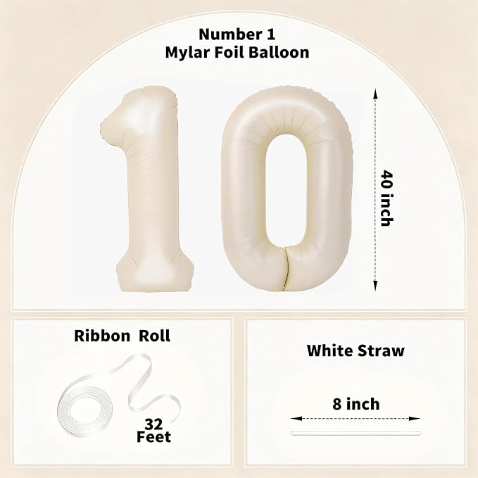Number Balloons for Birthday Decorations - Image 2