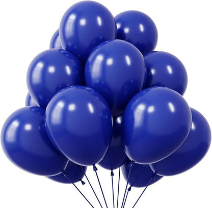 KBZVNAF Royal Blue Latex Party Balloons 50 Pack 12 inch | Blue Helium Matte by KBZVNAF