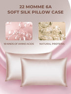 Mulberry Silk Pillowcase for Hair and Skin, SGMSILK 22 Momme Natural Silk Pillow Cases with Zipper, 6A Soft and Smooth Single Sided Pure Silk Pillow Cover (Coral Pink, Queen 20"x30")
