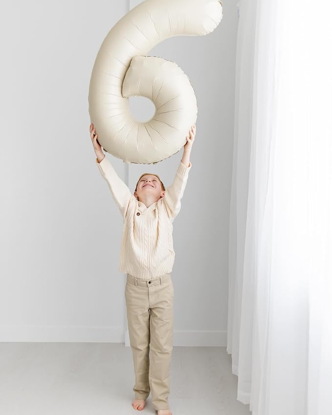 Cream 6 Balloon - Image 2