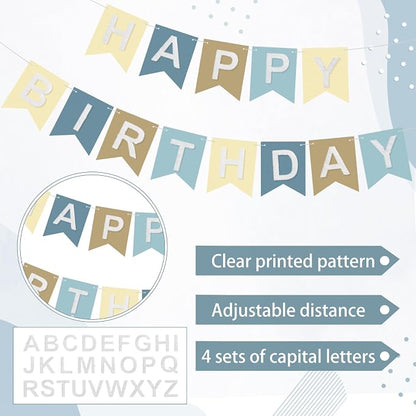 SmoothNovelty 139 Pcs Felt DIY Custom Banner Kit Include 104 Letters 18 - Image 3