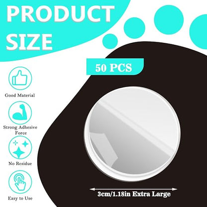 50Pcs Double Sided Sticky Dots, 1.18 Inches Extra Large Adhesive Dots Round No - Image 2