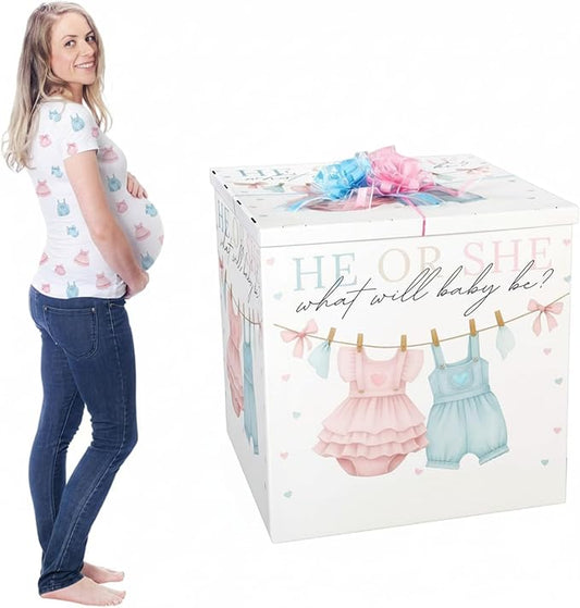 AmazingSpark 28in Giant Gender Reveal Gift Box by Unknown