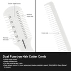 Round Brush for Blow Drying, 1 inch Small Round Barrel Hair Brushes with Ball Tip Boar Bristles, Nano Tech Thermal Ceramic Ionic, Double Edge Razor Comb for Hair Cutting Included