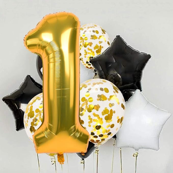 TONIFUL 40 Inch Gold Number 2 Balloons Large Foil 2nd Birthday Decorations | - Image 6
