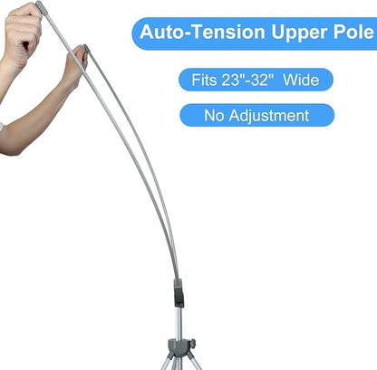 Adjustable X Banner Stand Fits Any Banner Size Width 23" to 32" and Height 63" - Image 6