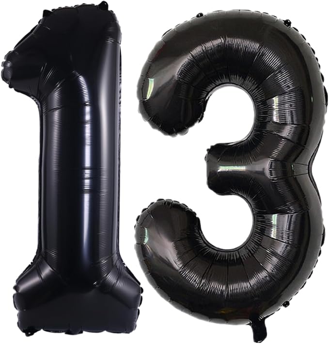 Number 13 Balloon Foil Mylar Balloons by YPSelected