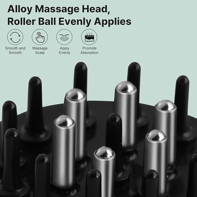 Scalp Applicator Comb, Hair Oil Applicator for Scalp, Manual Scalp Massager Hair Growth, Essential Oil Hair Treatment Device for Various Liquids, Scalp Oil Applicator for Home and Travel
