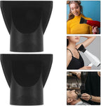 2Pcs Hair Dryer Concentrator Nozzle Attachments Universal Blow Dryer Accessories for Precise Styling Enhanced Shine Lightweight Plastic 3X3X2 Inches