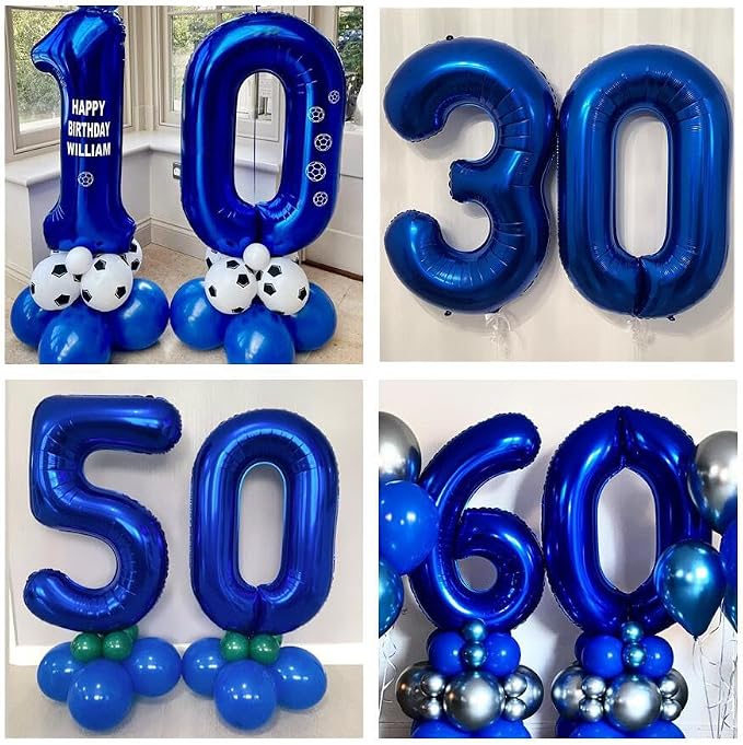 Navy Blue 15 Balloon Numbers, 40 Inch Dark Blue 15 or 51 Birthday Balloons - Image 7