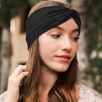 Elastic Knotted Headbands for Women Criss Cross Head Bands for Women's Hair Non Slip Boho Wrap Twisted Hair Accessories