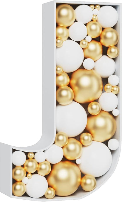 Marquee Letters 3FT Tall Mosaic Balloon Frame Pre-Cut Foam Board Letter J | by MEYSIMOON
