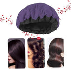 1Pc Cordless Conditioning Heat Cap Flaxseed Heat Cap Microwavable Hair Care for Conditioning, Purple