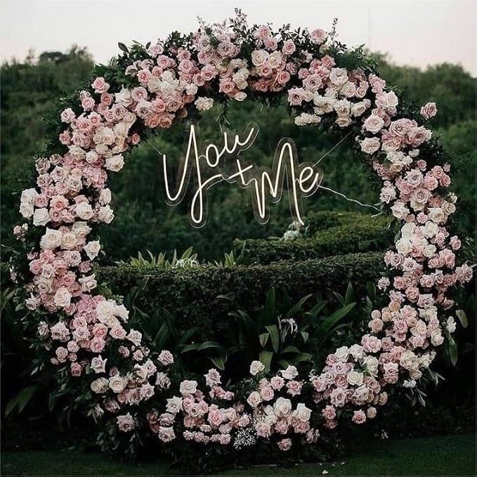 Round Backdrop Stand Arch Balloon Golden Metal Circle Garland Frame - Image 2