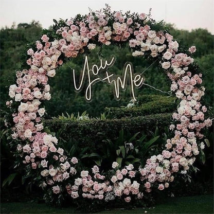 Round Backdrop Stand Arch Balloon Golden Metal Circle Garland Frame - Image 2