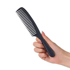 PERFEHAIR Wide Tooth Detangling Comb for Women - Large, Thick, Durable Bakelite Anti-static Hair Comb for Straight, Wet, Short, Thin Fine Hair - Black, Professional Hair Detangler