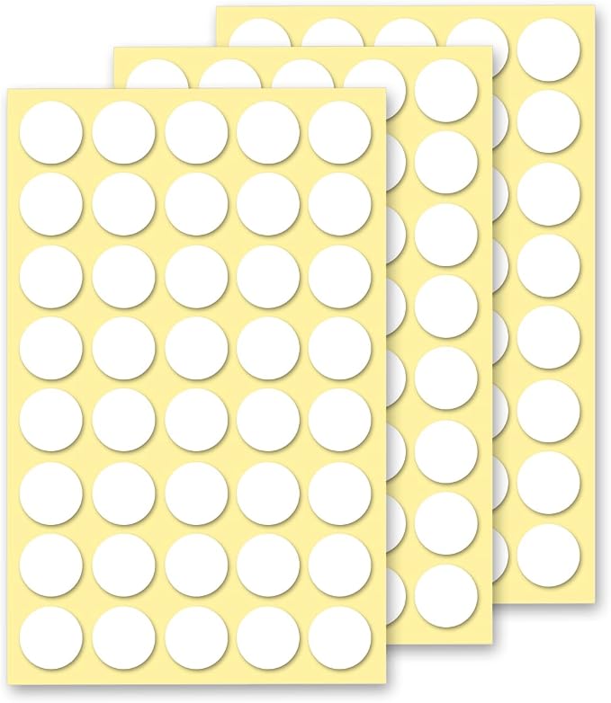 120Pcs Sticky Clear Adhesive Dots, 20mm/0.79" Double Sided Glue Dots, Removable by Unknown