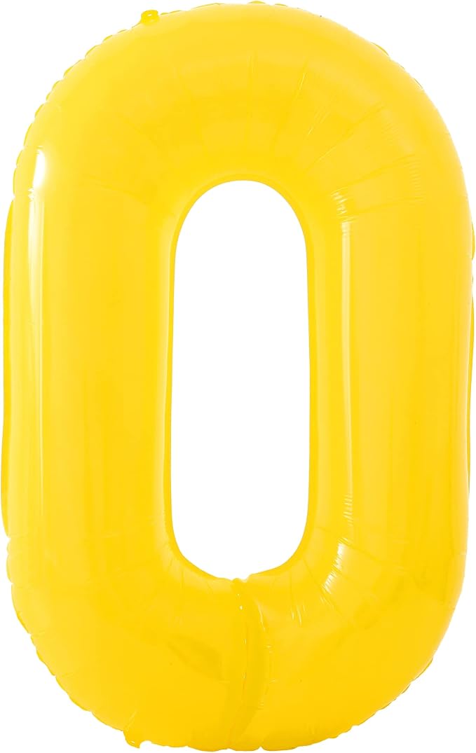 KatchOn Yellow 0 Balloon Number 40 Inch | yellow Number Balloons, Zero Balloon - Image 8