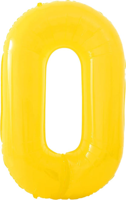 KatchOn Yellow 0 Balloon Number 40 Inch | yellow Number Balloons, Zero Balloon - Image 8