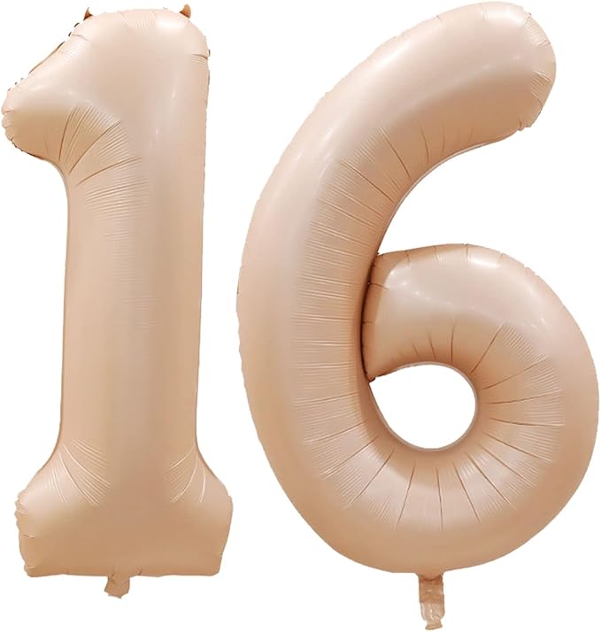 Number 16 Balloons for 16th Birthday Sweet 16 Party Decorations, 42 Inch Jumbo by GOER