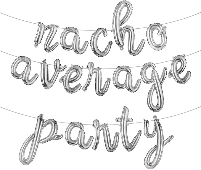 Nacho Average Party Decoration Nacho Average Party Balloons Banner Fiesta Taco by RUIANSI
