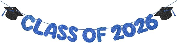 Fulmoon Congrats Grad Class of 2026 Banner Graduation Party Decor Class of 2026 by Fulmoon
