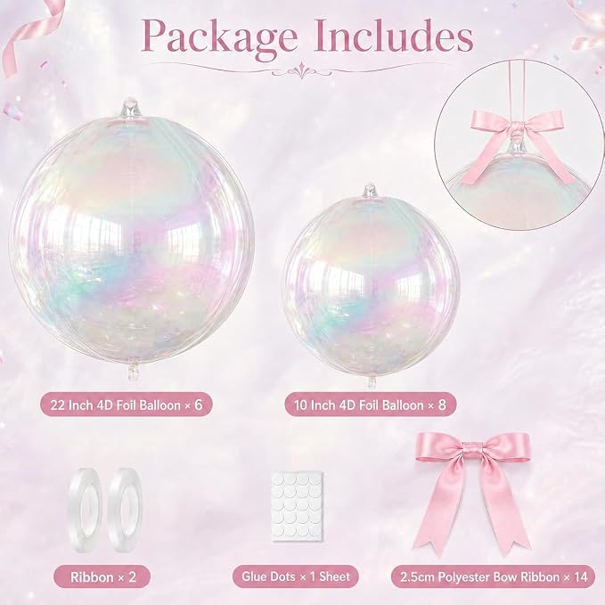 Iridescent Round Foil Balloons - Image 2