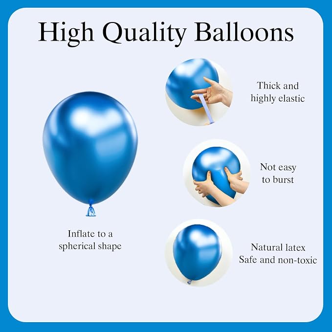 Blue Balloons Garland Arch Kit - Image 3