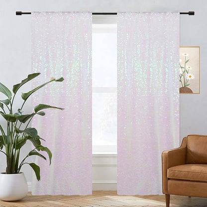Eternal Beauty White Iridescent 3mm Sequin Backdrop 2x8 Ft 2 Pack Wedding | - Image 6