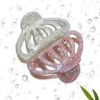 Fashion Tortoise Hair Clips for Women Resin Medium Hair Claw Clip for Fine Hair Non Slip Grip Hair Jaw Clips 2PCS in Set (Plain Tortoise Shell Hair Clips)