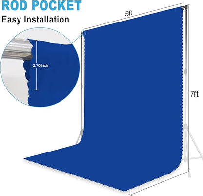 Royal Blue Photography Backdrop - Image 3