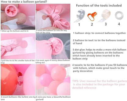 White and Silver Balloons Garland Arch Kit 5"10 Inch 12" White Silver Metallic - Image 9