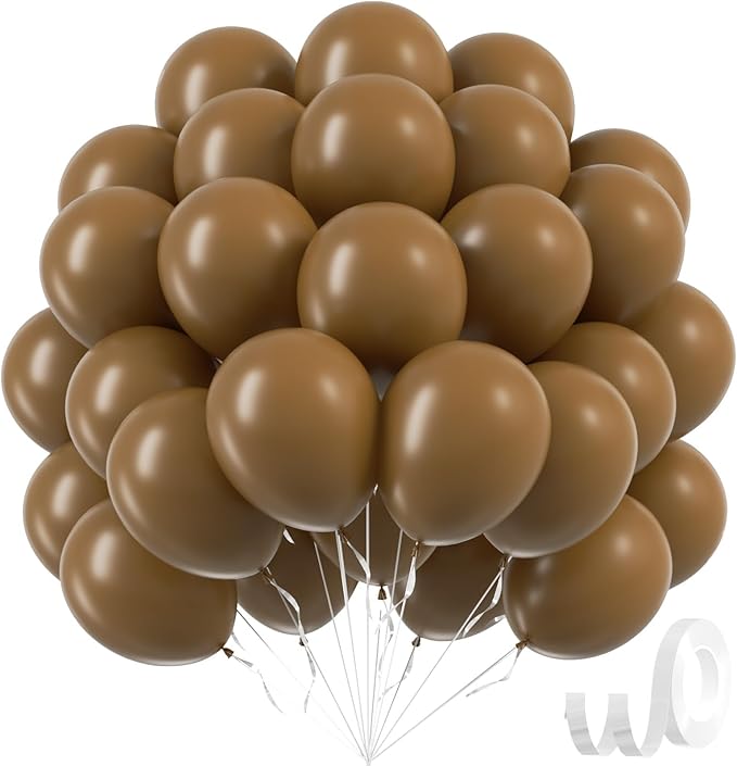 Brown Balloons 12 inch, Baby Shower, Anniversary Party Decorations by Awenztech