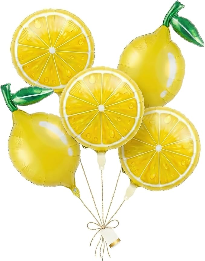 Lemon Foil Balloons Summer lemonade Set by Unknown