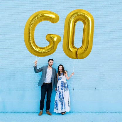 TONIFUL 40 Inch Large Gold Letter G Foil Balloons Alphabet Balloons | Giant - Image 5