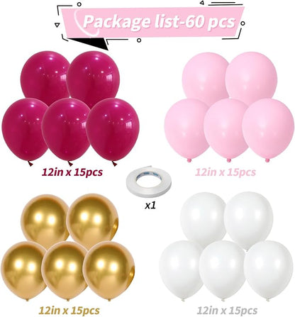Pink and Gold Balloons - Image 2