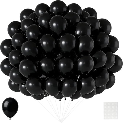 Patimate Black Balloons 150 Pack 5 Inch Matte Black Latex Balloons | Birthday by PatimateDirect