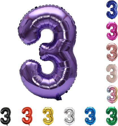 YPSelected 32 Inch Large Foil Helium Number Balloon Birthday Wedding Party 0-9 by YPSelected