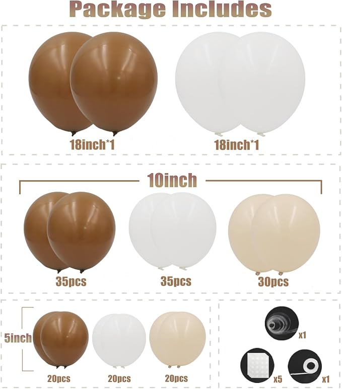 Brown Balloons Arch Kit - Image 2