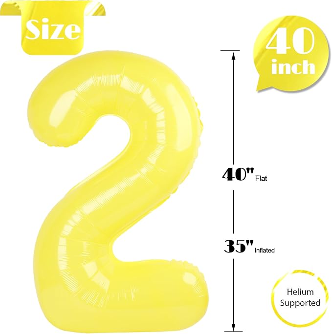 Yellow 2 Balloon - Image 5