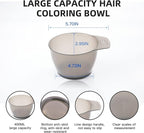 42 Pieces Hair Dye Coloring Kit, Hair Tinting Bowl,Dye Brush,Hair agitator,Ear Cover,HairClip, Hair Coloring Cape,Gloves for DIY Salon Hair Coloring Bleaching Hair Dryers Hair Dye Tools