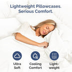 Queen Pillow Cases Set of 4 - Ultra Soft Hotel Quality Pillowcase Covers - Comfy, Cozy & Wrinkle Free - Shrinkage and Fade Resistant - Machine Washable Pillow Protectors - 4 Piece Set - Antique White