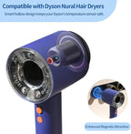 Dyson Hair Dryer Holder Wall Mount, Dyson Blow Dryer Holder for Dyson Attachments, Durable Aluminum Alloy Hair Dryer Wall Mount Hanger for Dyson Attachments Design for Bathroom Black