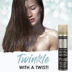 Jerome Russell Temporary Hair and Body Glitter Color Spray, Travel Spray, Lightweight, Adds Sparkly Shimmery Glow, Perfect to use On Hair, Skin, or Clothing, 2.2 oz - Multi-Color x 3 Pack